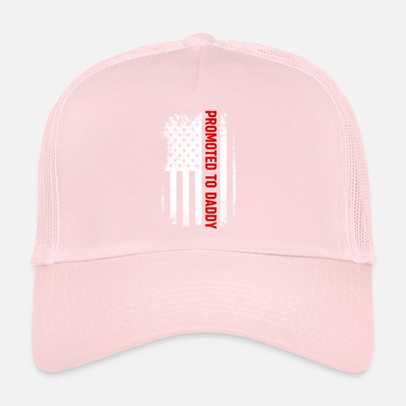 Promoted To Daddy - Father's Day Ideas - Daddy US Trucker Cap