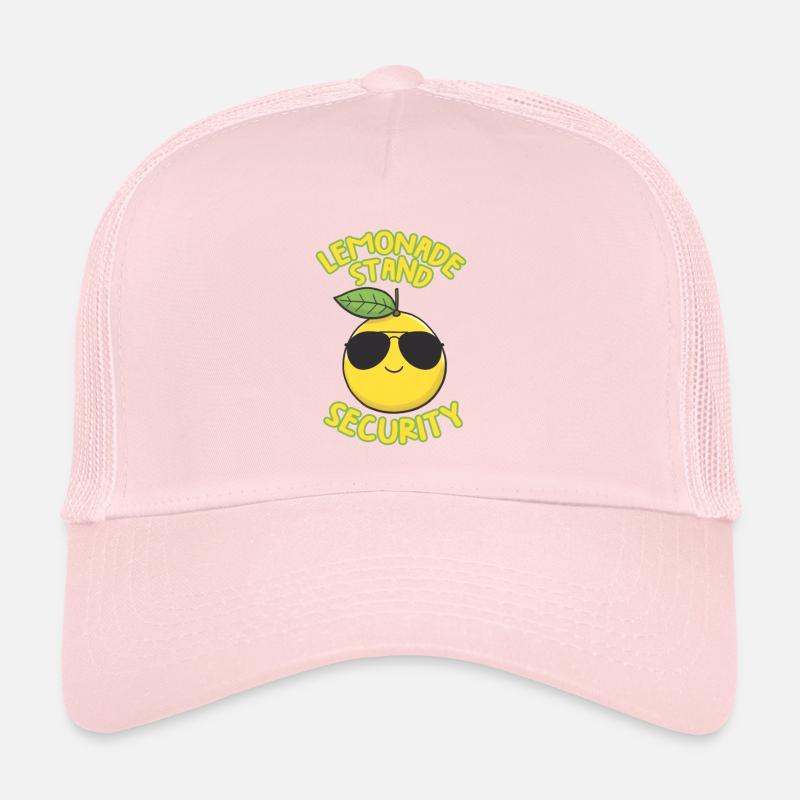 Lemonade Stand Security Cute Lemon Summer Trucker Cap