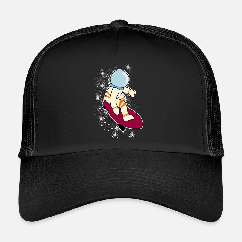Longboarder Astronaute Longboard Casquette trucker 