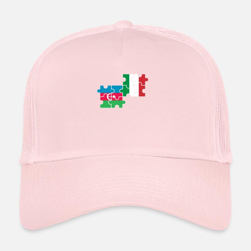 Azerbaïdjan Italie drapeau Casquette trucker 