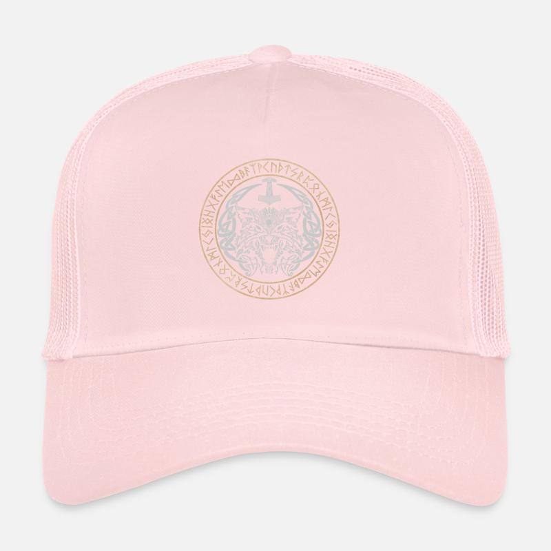 Fenris Wolf Vikings Nœuds celtiques Fenrir Runes Casquette trucker 