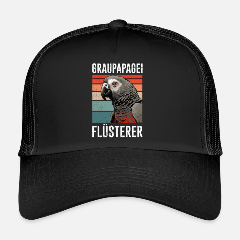 Grau Papagei Flüsterer African Grey Whisperer Trucker Cap