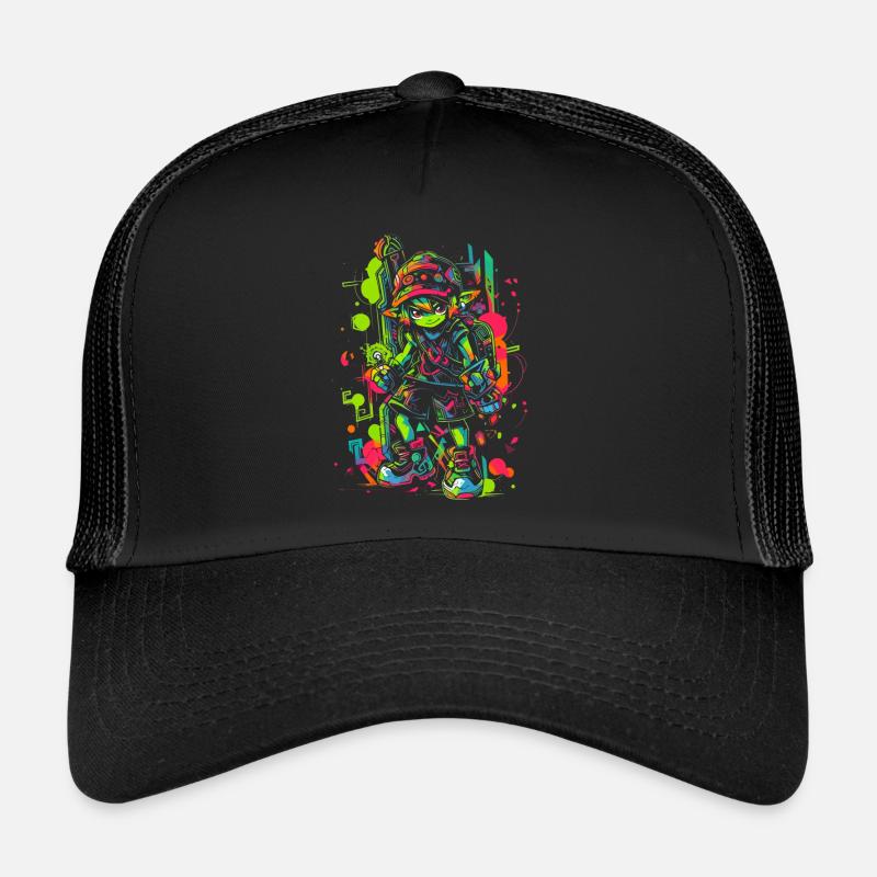 Cooles Gaming Design Legendärer Junge aus dem Wald Trucker Cap