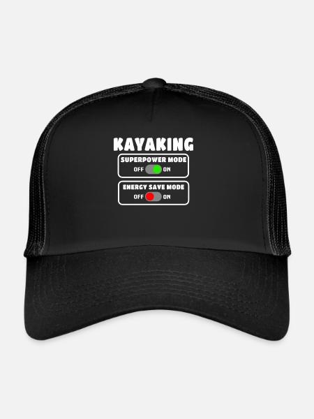 Kajak Kajaking - Trucker Cap - Schwarz/Schwarz
