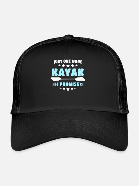 Kajak Kayaking - Trucker Cap - Schwarz/Schwarz