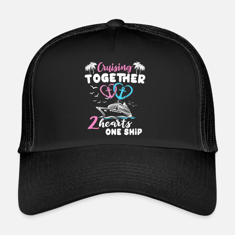 Kreuzfahrt Paar Seereise Kreuzfahrtschiff Trucker Cap