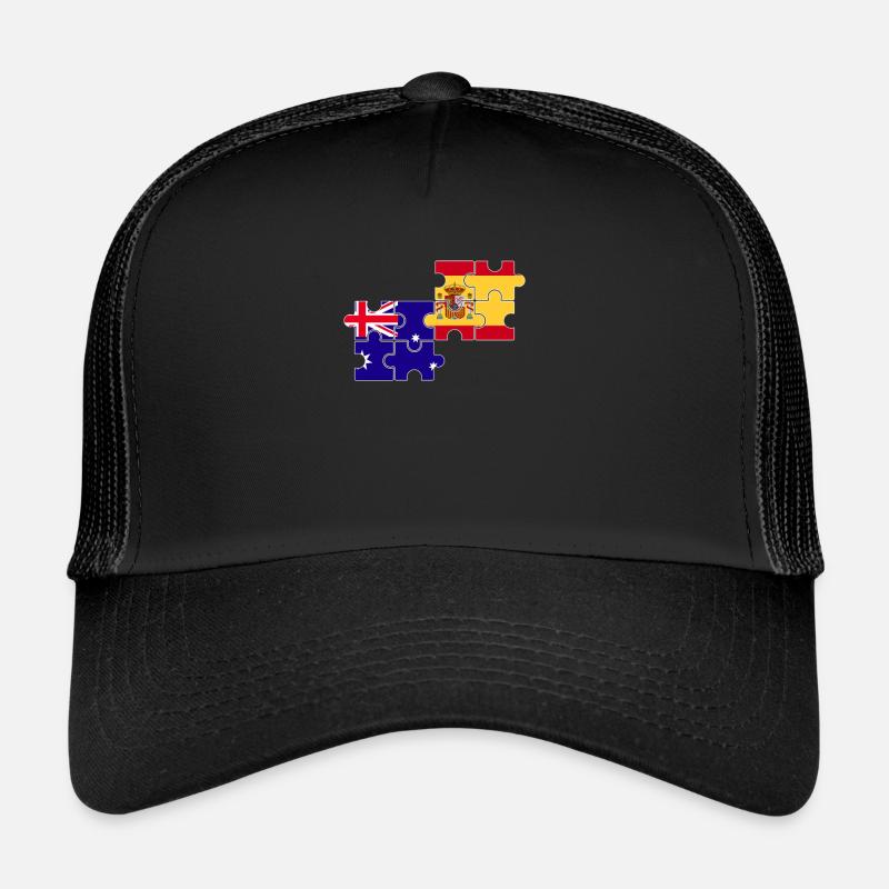Australie Espagne Drapeau Australie Casquette trucker 