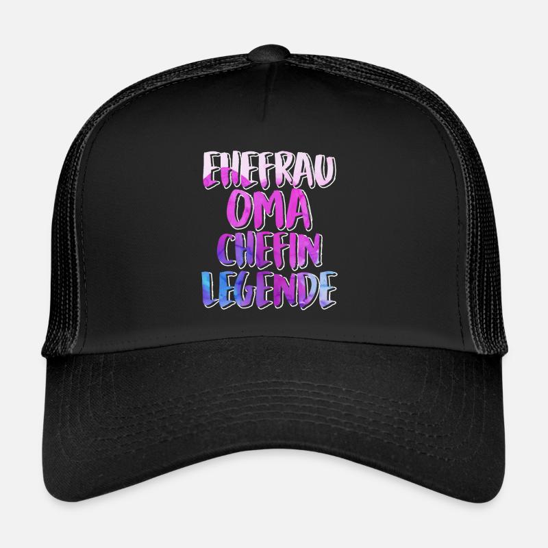 Oma Chefin Großmutter Muttertag Granny Ehefrau Trucker Cap