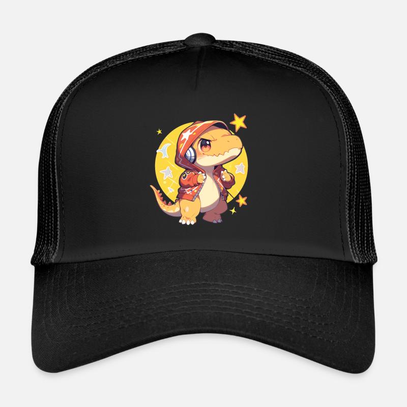 Dino Baby - Trucker Cap - Schwarz/Schwarz