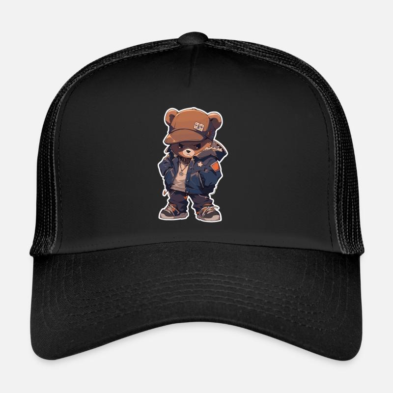 Bear Brown Bear Bear Bear Head Bear Baby Trucker Cap