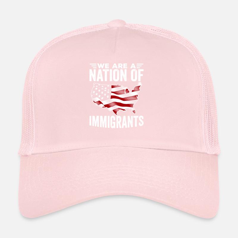Immigrant Nation Amoureux de l’immigration Casquette trucker 