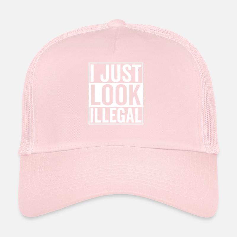 Ich Schaue Illegal Pro Einwanderung Trucker Cap