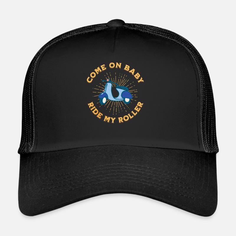 Ride my Roller Motorroller Scooter Outfit Trucker Cap