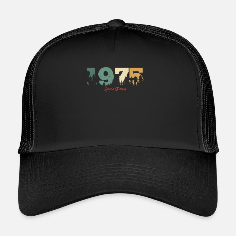 Vintage Birthday Gift Forest 1975 Trucker Cap