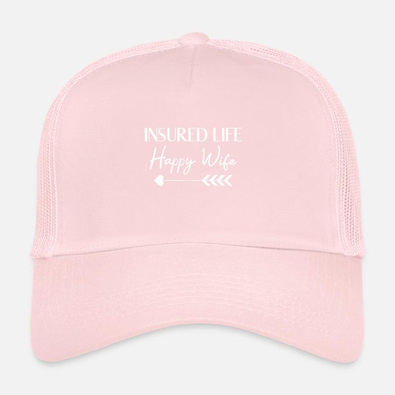 Idées cadeaux pour les agents d’assurance vie assurée heureuse Casquette trucker 