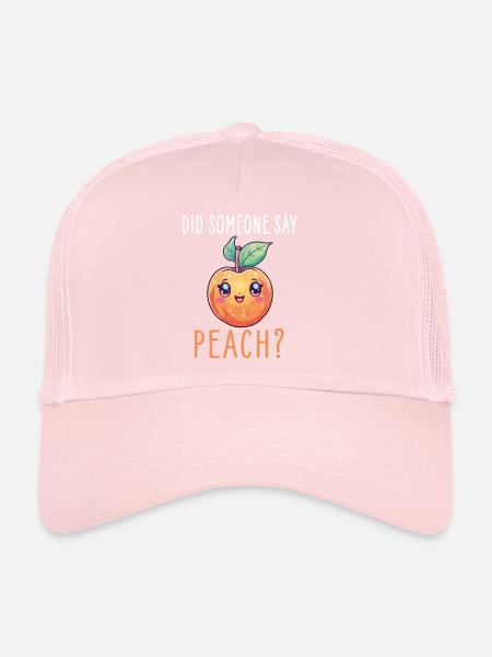 Peach Kawaii - Trucker Cap - pale pink - Front