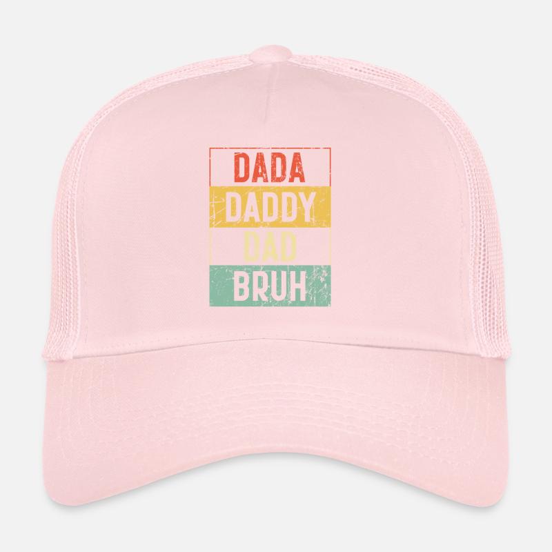 Dada Daddy Dad Bruh Fathers Day Vintage Funny Trucker Cap