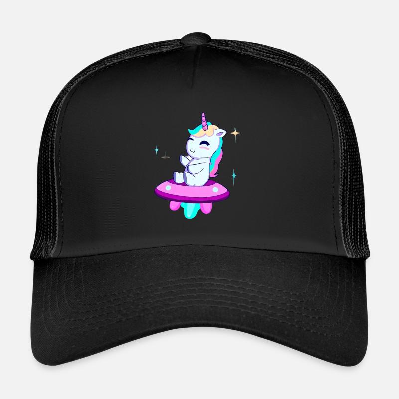Licorne sur un OVNI Casquette trucker 