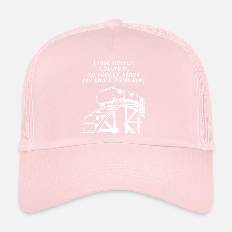I Ride Roller Coaster Trucker Cap