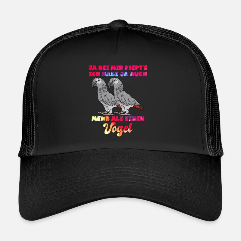 Graupapageien Ja, bei mir piept´s Vogelliebhaber Trucker Cap