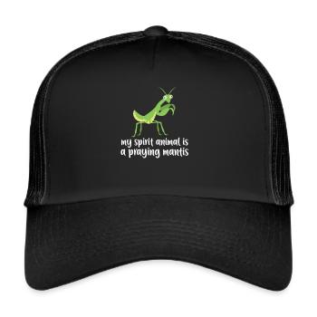 Praying Mantis Insect Pet Lovers - Trucker Cap - black/black - Front