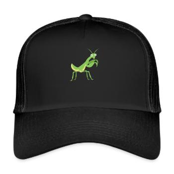 Praying Mantis Insect Pet Lovers - Trucker Cap - black/black - Front