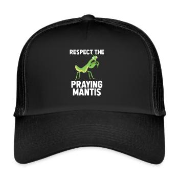 Praying Mantis Insect Pet Lovers - Trucker Cap - black/black - Front