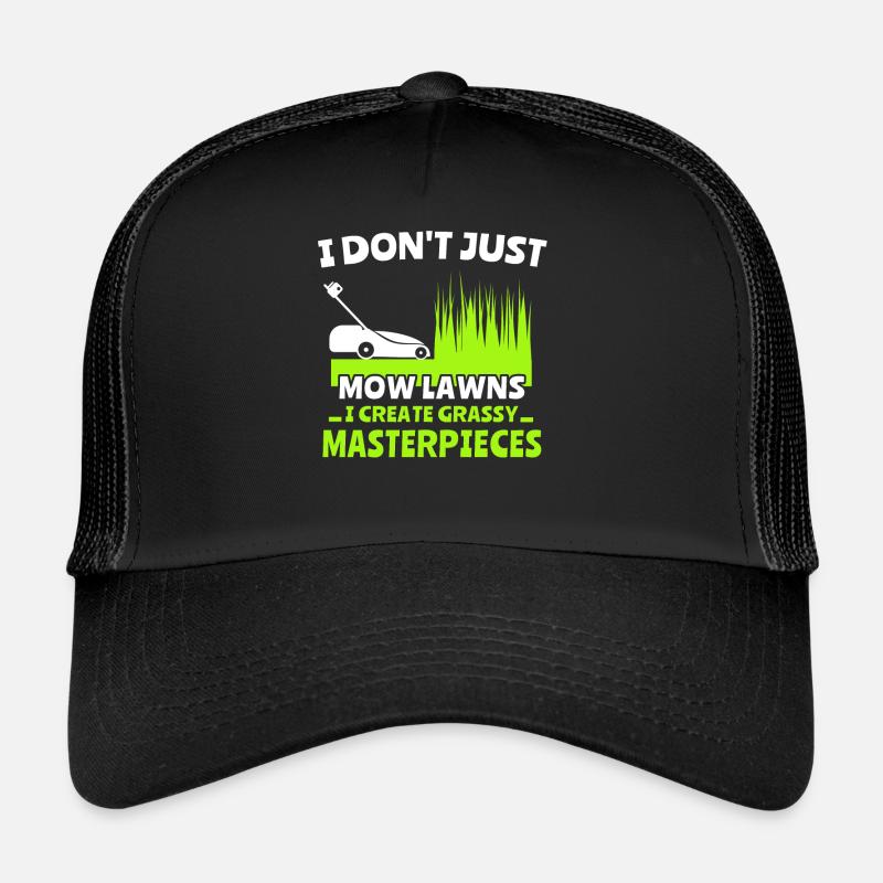 Tondeuses à gazon tondant l’herbe Casquette trucker 