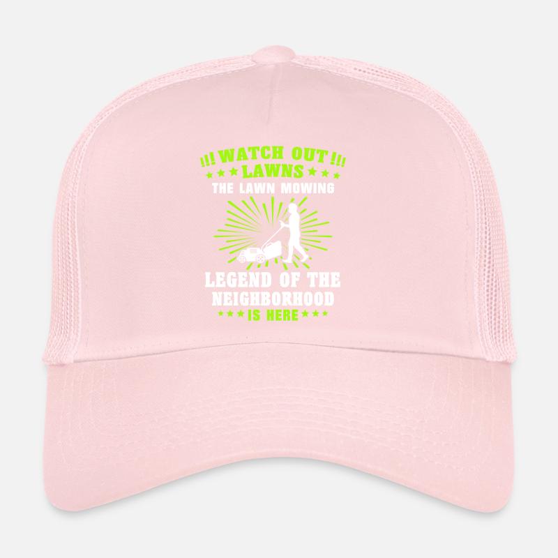 Tondeuse à gazon légende tonte de pelouse Casquette trucker 