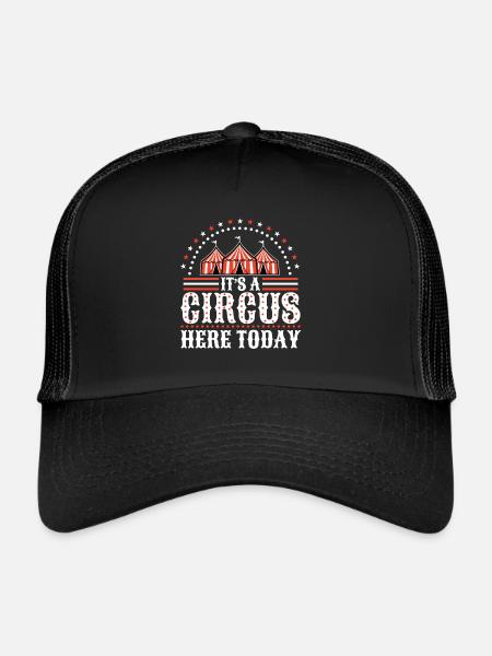 Attention c’est un cirque ici aujourd’hui - Casquette trucker  - noir/noir - Devant