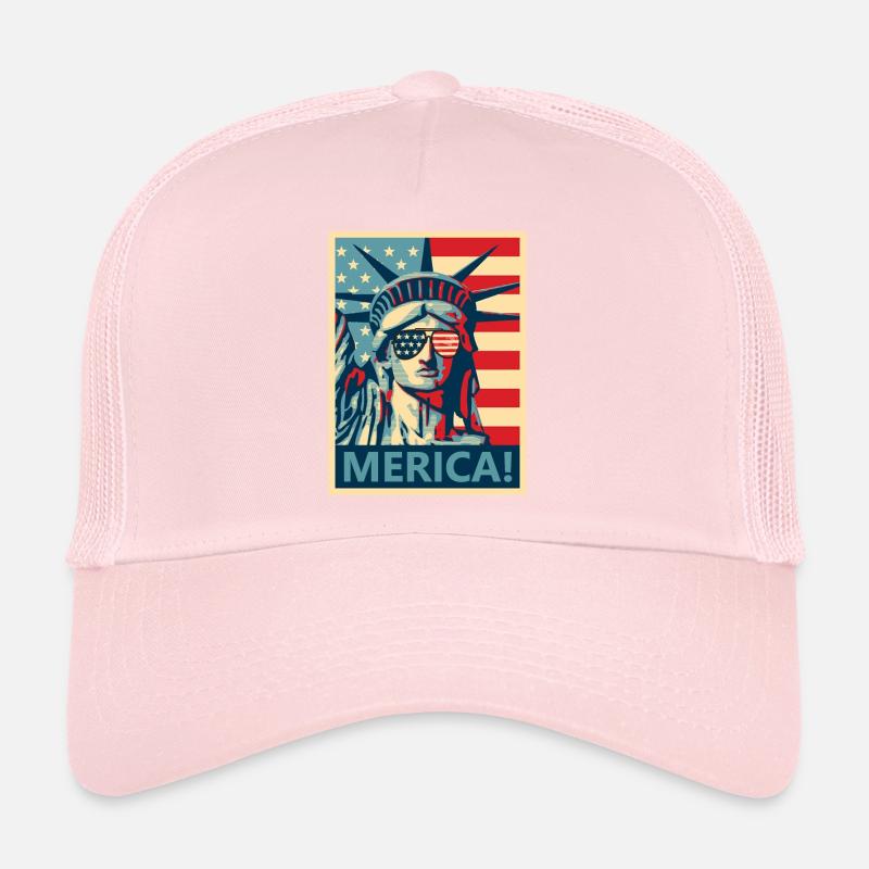 4. Juli Freiheitsstatue Amerika Trucker Cap