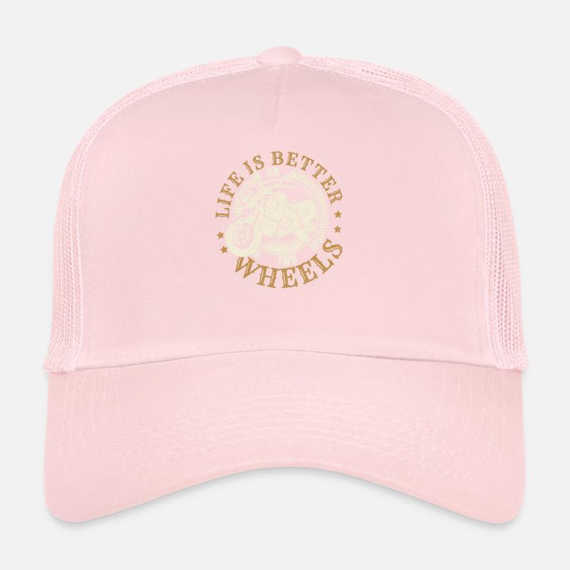 La vie est meilleure sur deux roues Casquette trucker 