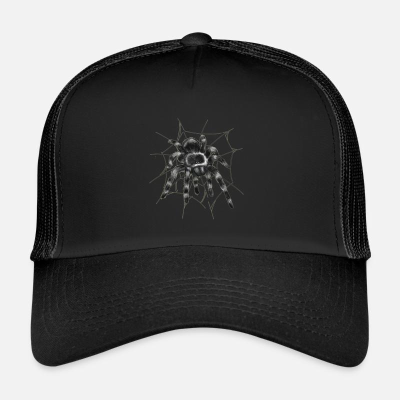 Black tarantula Trucker Cap