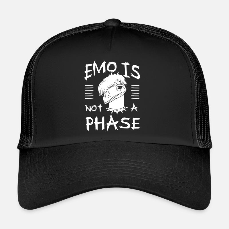 Emo Boy Emo Girl Emu Vogel Emocore Punk Ästhetik Trucker Cap