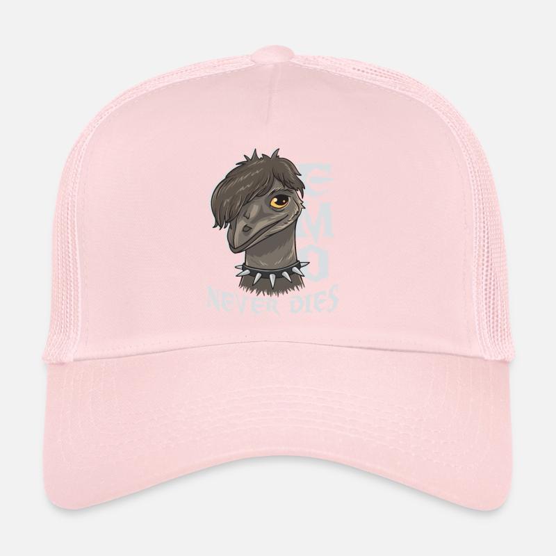Emo Boy Emo Girl Emu Bird Emocore Punk Esthétique Casquette trucker 