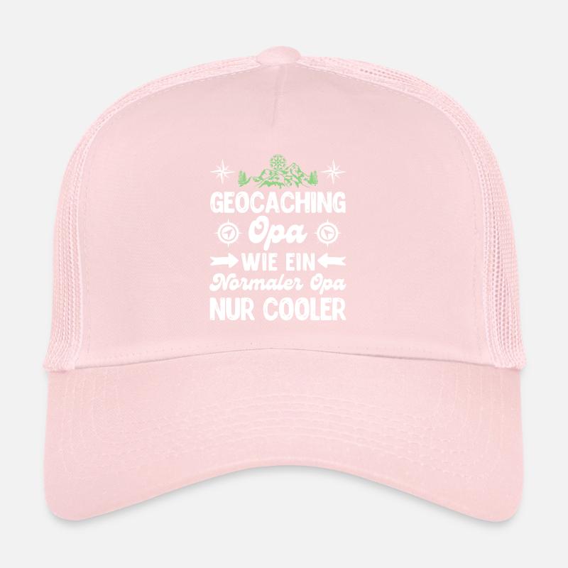 Geocaching Opa GPS Schnitzeljagd Geocacher Trucker Cap
