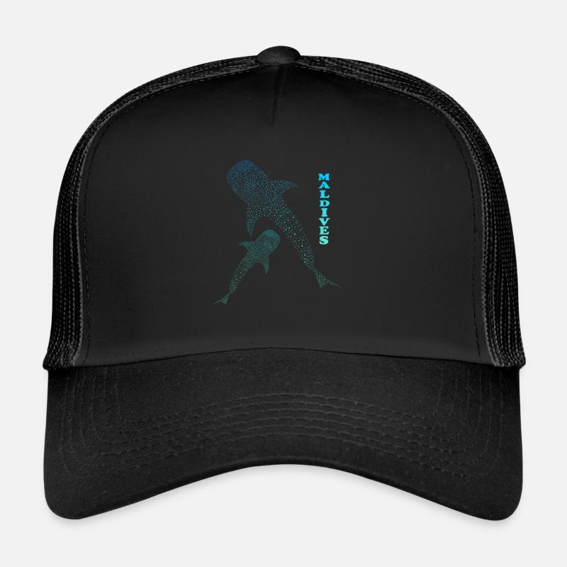 Walhai Malediven Requin baleine Maldives Casquette trucker 