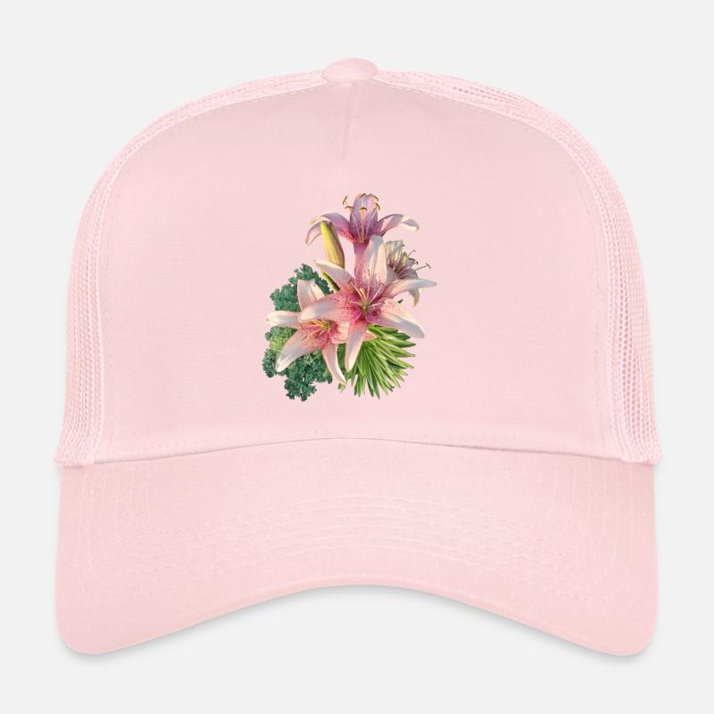 Lys rose Casquette trucker 