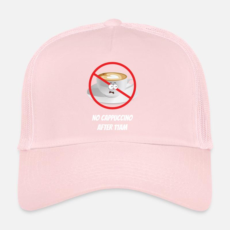 Pas de cappuccino après 11h Café Italie Casquette trucker 