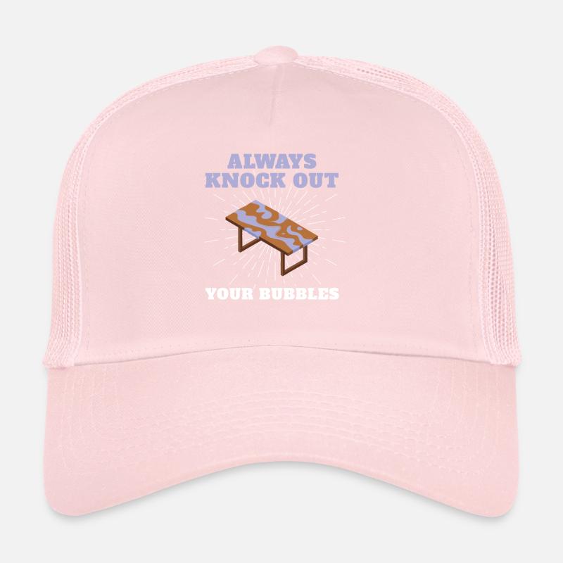 Knock Out Your Bubbles Epoxy Resin Trucker Cap