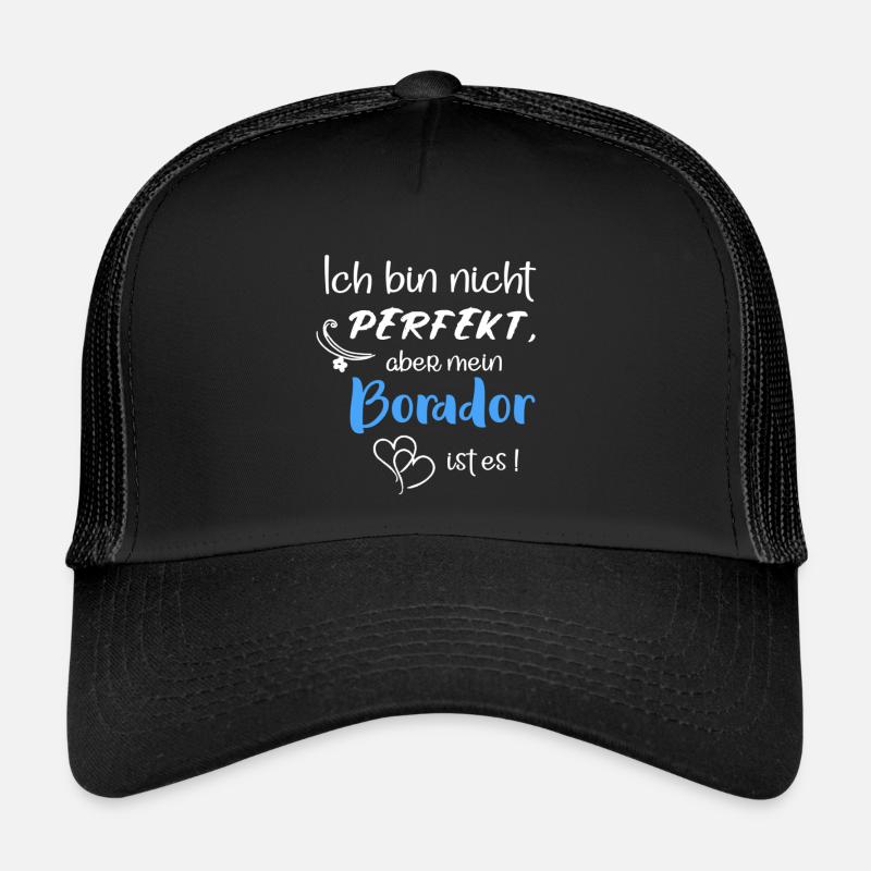 Perfekter Borador I Border Collie Labrador Mix - Trucker Cap - Schwarz/Schwarz