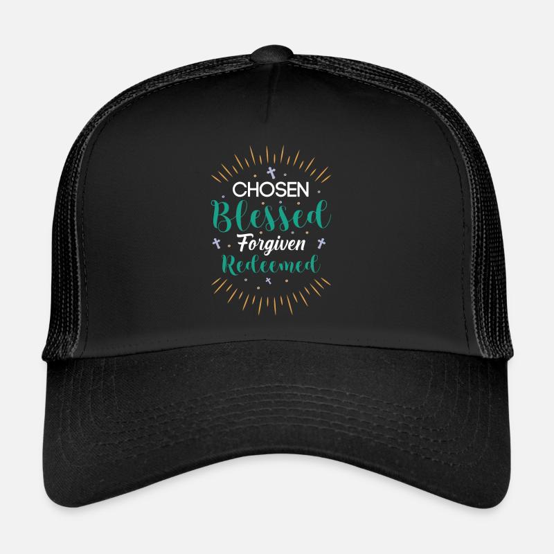 Auserwählt, vergeben, erlöst Trucker Cap