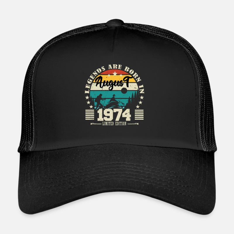 August 1974. Birthday gift August 1974. August Trucker Cap