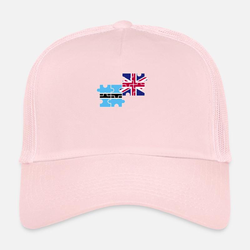 Botswana Drapeau du Royaume-Uni Botswanais britannique Casquette trucker 