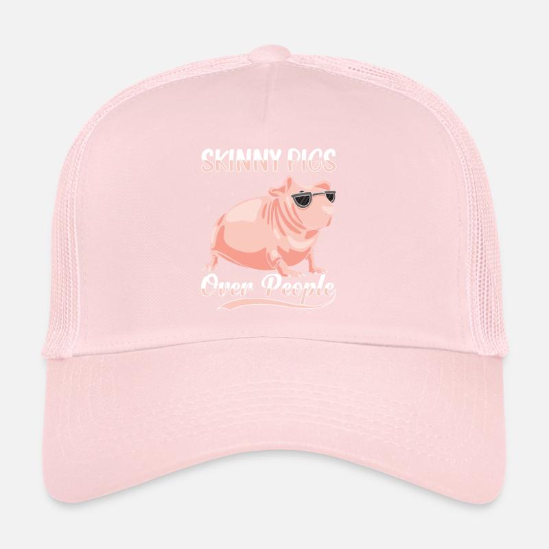 Cochon d’Inde sans poils Cochon maigre Casquette trucker 