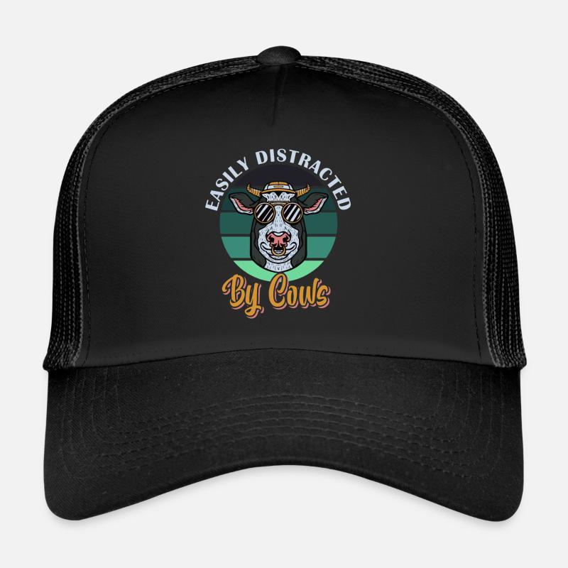Facilement distrait par Cows Country Babe Casquette trucker 