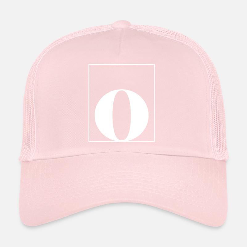 Lettre alphabet o Casquette trucker 