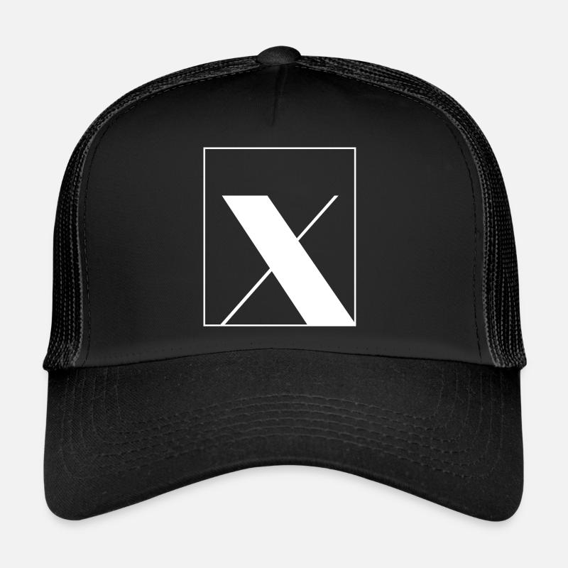 Letter alphabet x Trucker Cap