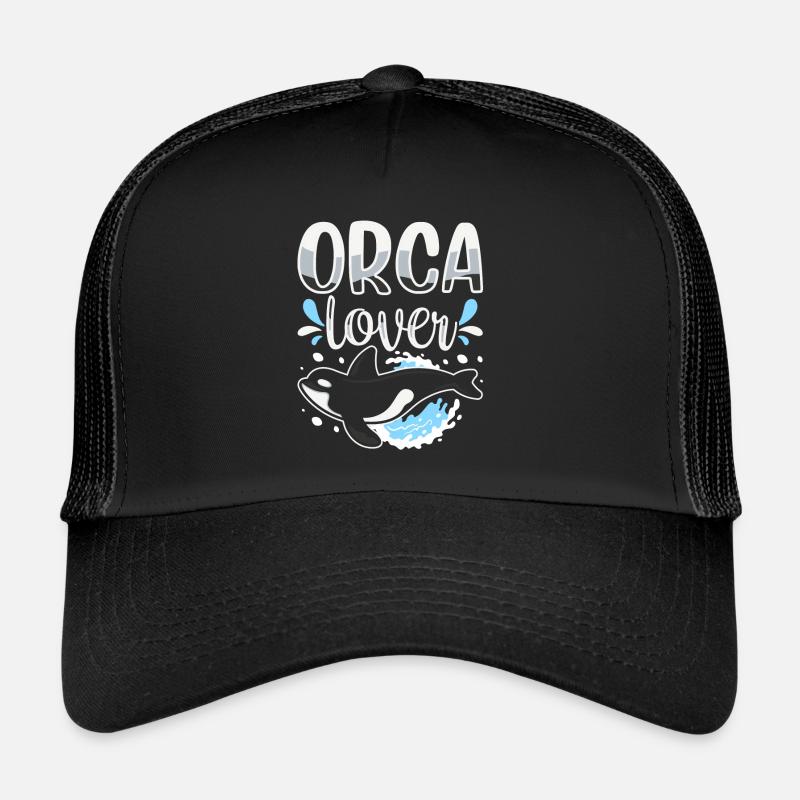 Orca Lovers Protect Sea Orcas Whale Trucker Cap