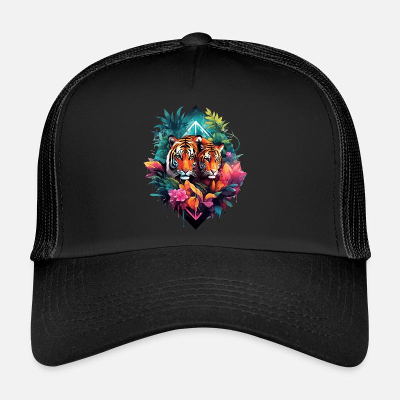 Tiger im Dschungel Trucker Cap